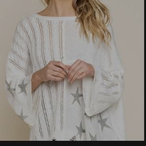 POL star Light knit oversized sweater.